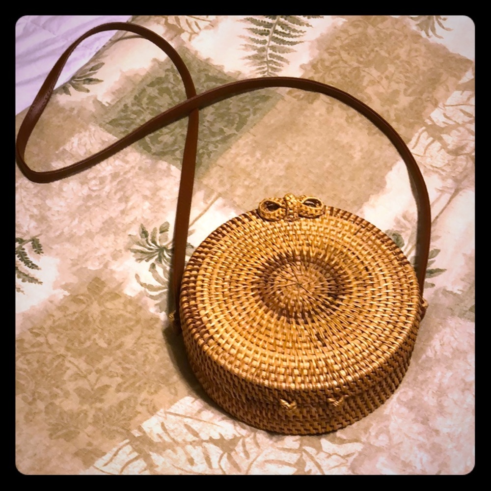 Hand made bamboo style purse